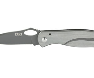 CRKT PAZODA 2.74" PLAIN EDGE SIL/BLK