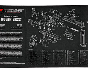 TEKMAT PISTOL MAT RUGER SR22 BLK