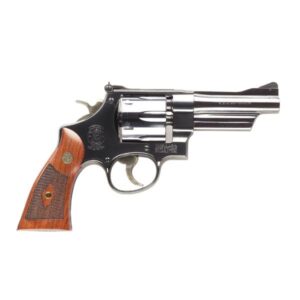 SW 27 CLASSICS 357MAG 4 BLUED CHECKERED WALNUT