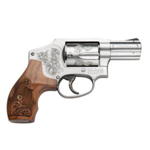 SW 640 357MAG 2 1/8 SS ENGRAVED WOOD GRIP 5RD