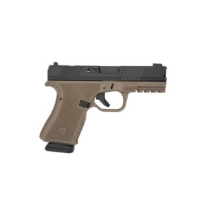 BRO 4'' 9MM 15rd FRONTLINE HANDGUN - FDE/BLACK