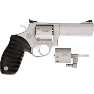 Taurus 992 Tracker Revolver 22 LR 9 Rd Stainless Frame/Black Rubber Grip 4 in.