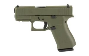 GLOCK 43X 9MM 10RD OD GREEN FRT RAIL